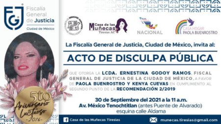 Fiscalía CDMX se disculpa públicamente por transfeminicidio de Paola Buenrostro