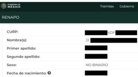 Emiten CURP a persona no binarie en México
