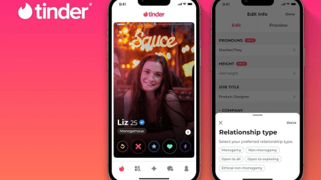 Tinder mostrará pronombres y tipo de relación que buscas