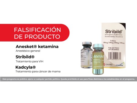 Cofepris alerta sobre antirretroviral falso en México